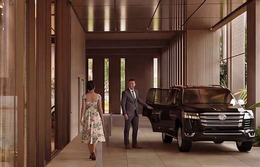 Valet at the entrance